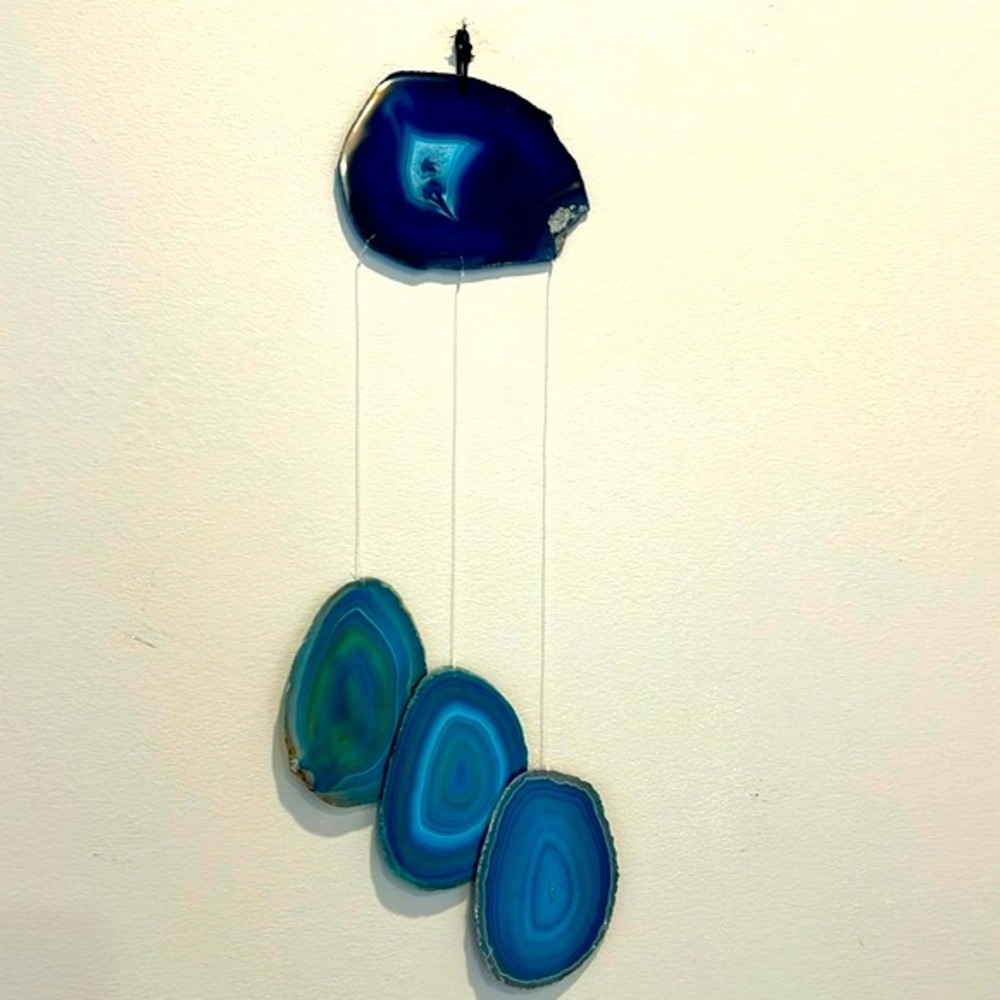 NWOT 4 piece Geode Wind Chime
